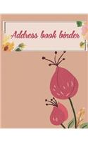 Address book binder