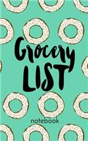 Grocery List Notebook