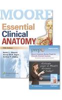 Essential Clinical Anatomy 5e Text & Moore's Anatomy Review Prepu Package