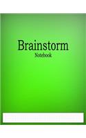 Brainstorm Notebook: 1/6" Cross Grid Graph Paper Ruled