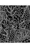 Bullet Journal Notebook Forest Trees Pattern 1: 172 Numbered Pages with 160 Dot Grid Pages, 6 Index Pages and 2 Key Pages in Large 8 X 10 Size for Journaling, Writing, Planning or Doodling.
