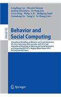 Behavior and Social Computing