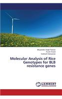 Molecular Analysis of Rice Genotypes for BLB resistance genes