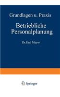 Betriebliche Personalplanung