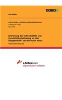Erörterung der Individualität und Persönlichkeitsfindung in 