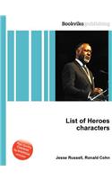 List of Heroes Characters