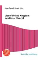 List of United Kingdom Locations