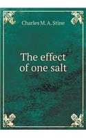 The effect of one salt