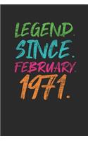 Legend Since February 1971