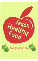 Vegan Healthy Food Notebook