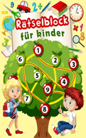 Rätselblock für kinder: Aktivitätsbuch für Kinder ab 8 Jahre - Wörter suchen, Labyrinthe, Sudoku, Wörter scrabble, Zeichnen und Malvorlagen