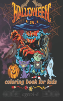 Halloween Coloring Book for Kids: Spooky and Fun Coloring Book for Girls and Boys - Cute Designs of Monsters, Zombies, Witches, Pumpkins, Jack-o-Lanterns, Ghosts and More