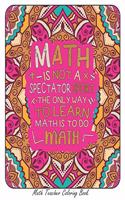 Math teacher Coloring Book