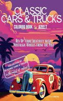 Classic Cars & Trucks Coloring Book