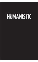 Humanistic: Simple Blank Lined Notebook Journal