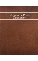 Concrete Pump Checklist