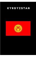 Kyrgyzstan: Country Flag A5 Notebook to write in with 120 pages