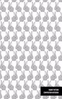 Rabbit Pattern Composition Notebook