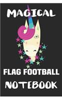 Magical Flag Football Notebook: Blank Lined Notebook Journal Gift Idea