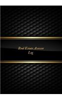 Real Estate Assessor Log: Real Estate Sales Agent Log, Management planner log Book, Client Portfolio Handbook Journal and House listing Negotiation Record Notebook Organizer 