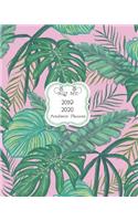 2019-2020: Weekly and Monthly Academic Calendar/Agenda July 2019 - June 2020 Green Palms on Pink