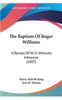 The Baptism Of Roger Williams