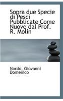 Sopra Due Specie Di Pesci Pubblicate Come Nuove Dal Prof. R. Molin