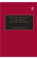 Records of English Court Music