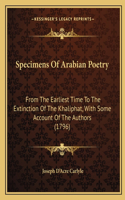 Specimens Of Arabian Poetry