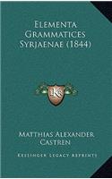 Elementa Grammatices Syrjaenae (1844)