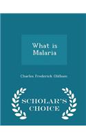 What Is Malaria - Scholar's Choice Edition