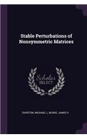 Stable Perturbations of Nonsymmetric Matrices