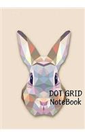 Dot Grid Notebook: Rabbit Design