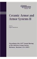 Ceramic Armor and Armor Systems II