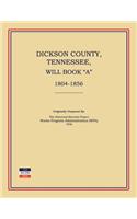 Dickson County, Tennessee, Will Book a
