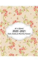 At a Glance 2020-2021 Daily Weekly & Monthly Planner