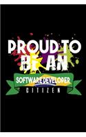 Proud to be a software developer citizen: Hangman Puzzles - Mini Game - Clever Kids - 110 Lined pages - 6 x 9 in - 15.24 x 22.86 cm - Single Player - Funny Great Gift