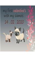 my first valentine's with my siamois