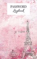 Paris Internet Password Logbook