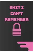 Shit I Can't Remember