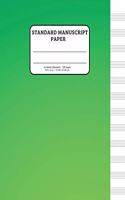 Standard Manuscript Paper