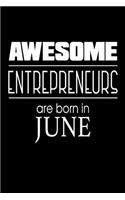Awesome Entrepreneurs Are Born in June: Small Business Owner Birthday Gift Journal