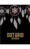 Dot Grid Notebook: Art Dream Catcher, 8.5" X 11" Dot Grid Sketchbook Journal, Daily Notebook to Write In, Dotted Journal