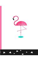 Flamingo College Lined Notebook
