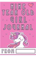 Nine Year Old Girl Journal