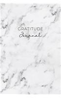 Gratitude Journal: Daily Gratitude Journal 52 Week Diary for a Happier You in One Minute a Day White Marble