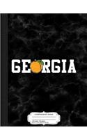 Georgia on My Mind Composition Notebook: College Ruled 93/4 X 71/2 100 Sheets 200 Pages for Writing