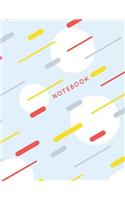 Notebook: Retro Memphis Pattern - A4 Medium Ruled(12 Lined Journal Notebooks)