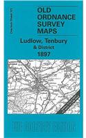Ludlow, Tenbury and District 1897: One Inch Sheet 181(Old Ordnance Survey Maps - Inch to the Mile)