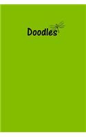 Doodles Journal - Great for Sketching, Doodling, Project Planning or Brainstorming: Medium Ruled, Soft Cover, 6 x 9 Journal, Lime Green, 100 Pages